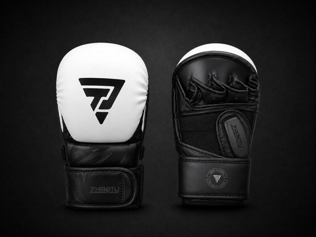 Gants MMA Blancs